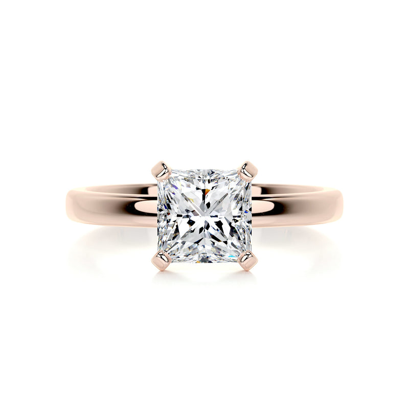1.50 Carat Princess Solitaire· Moissanite Engagement Ring