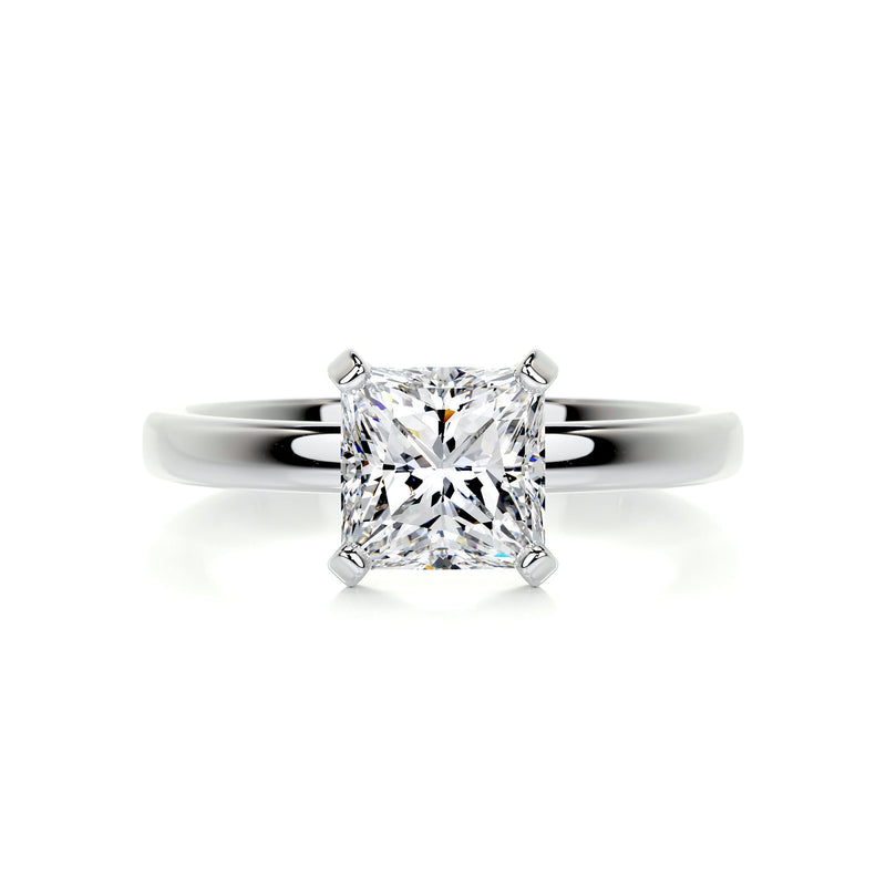 1.50 Carat Princess Solitaire· Moissanite Engagement Ring