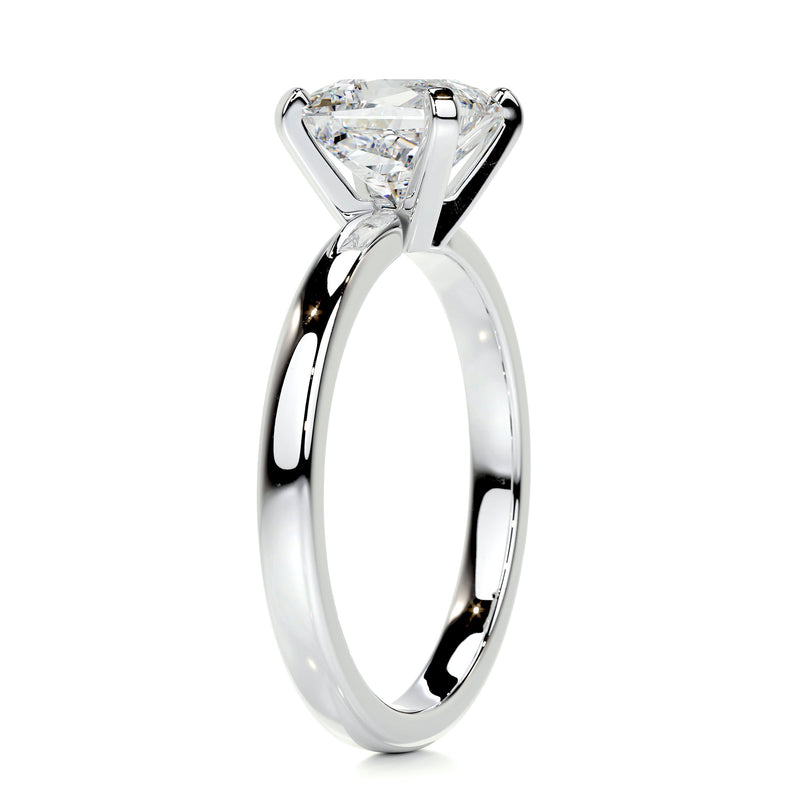 1.50 Carat Princess Solitaire· Moissanite Engagement Ring