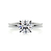 2.3 Carat Round Cut Moissanite Solitaire Engagement Ring