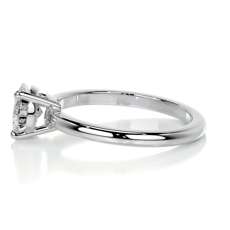 1.33 carat Pear East West Solitaire Moissanite Engagement Ring