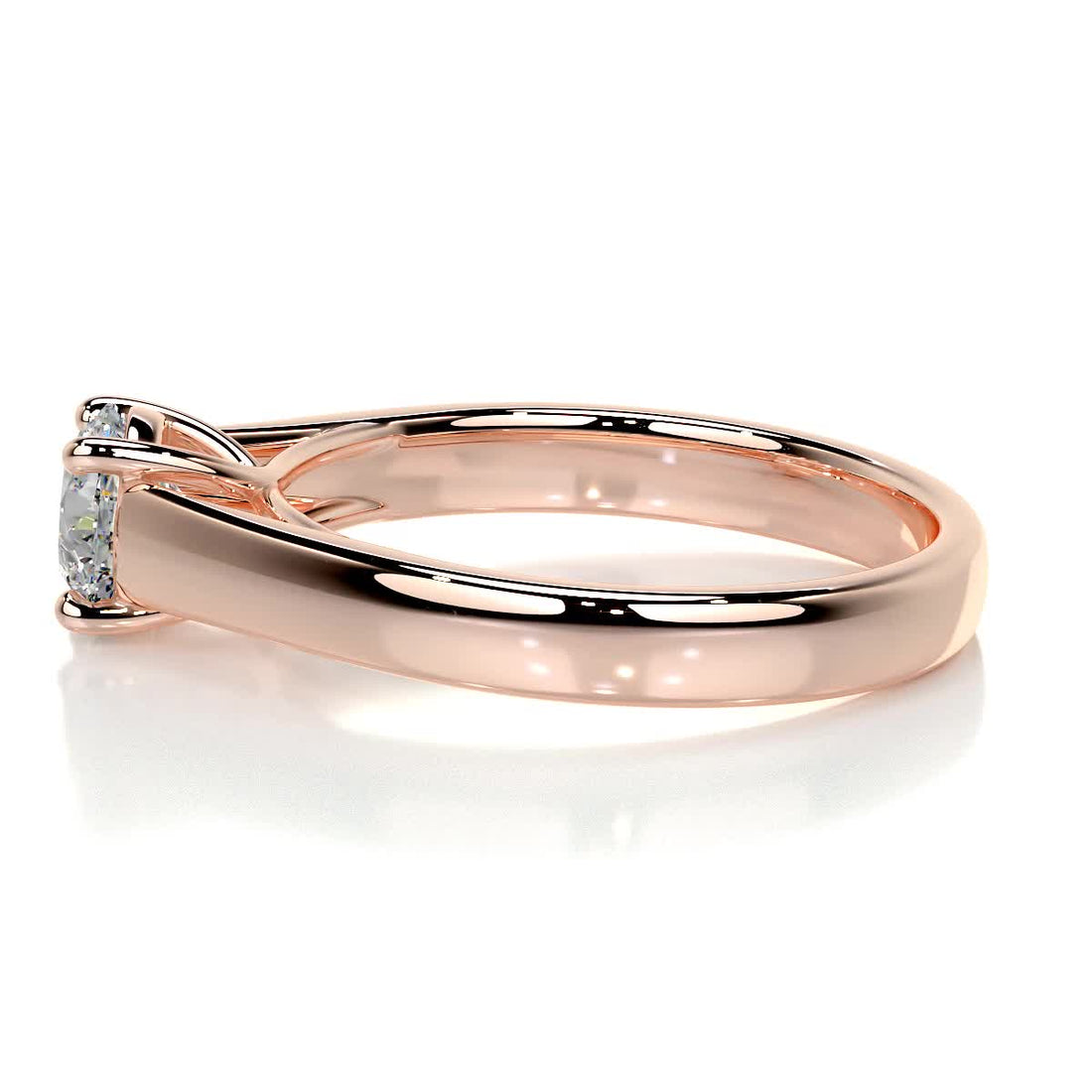 1.5 Carat Round Solitaire Moissanite Engagement Ring