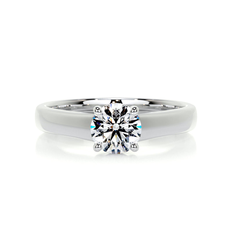 1.5 Carat Round Solitaire Moissanite Engagement Ring