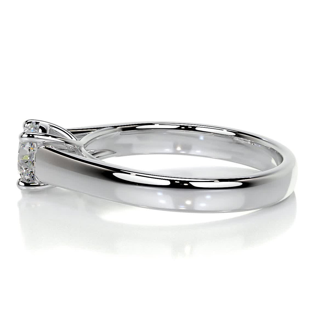 1.5 Carat Round Solitaire Moissanite Engagement Ring