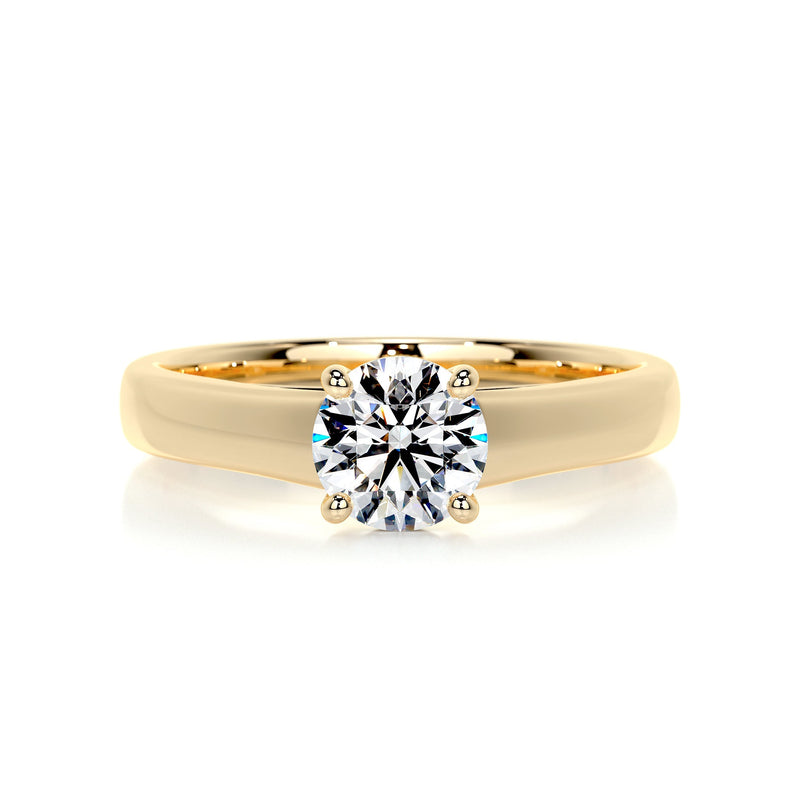 1.5 Carat Round Solitaire Moissanite Engagement Ring