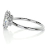 2.72 Carat Oval Solitaire Dainty Moissanite Engagement Ring