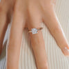 1.50 ct Cushion Solitaire Moissanite Engagement Ring