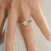 1.50 ct Cushion Solitaire Moissanite Engagement Ring