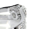 2.90 Carat Split Shank Round Cut Moissanite Diamond Engagement Ring