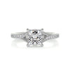 1.15 ct Princess Split Shank Moissanite Engagement Ring