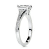1.15 ct Princess Split Shank Moissanite Engagement Ring