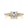 1.15 ct Princess Split Shank Moissanite Engagement Ring