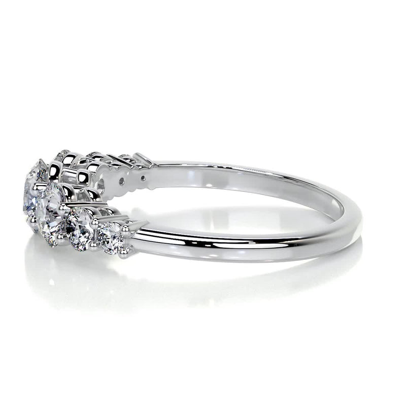 4.0 Carat Seven Brilliant Round Moissanite Engagement Ring