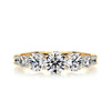 4.0 Carat Seven Brilliant Round Moissanite Engagement Ring