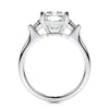 5.50 ct Radiant Three stone Moissanite Engagement Ring