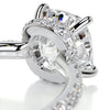 2.85 Carat Cushion Hidden Halo Moissanite Engagement Ring