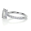 2.85 Carat Cushion Hidden Halo Moissanite Engagement Ring