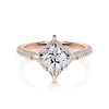 2.50 ct Princess Hidden Halo Moissanite Engagement Ring