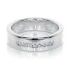 8 Diamonds Channel Set Moissanite Wedding Band