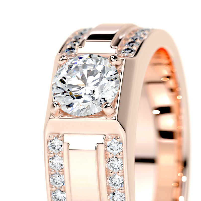 Special Thick Comfortable Moissanite Wedding Band
