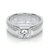 Special Thick Comfortable Moissanite Wedding Band