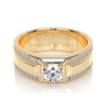 Special Thick Comfortable Moissanite Wedding Band