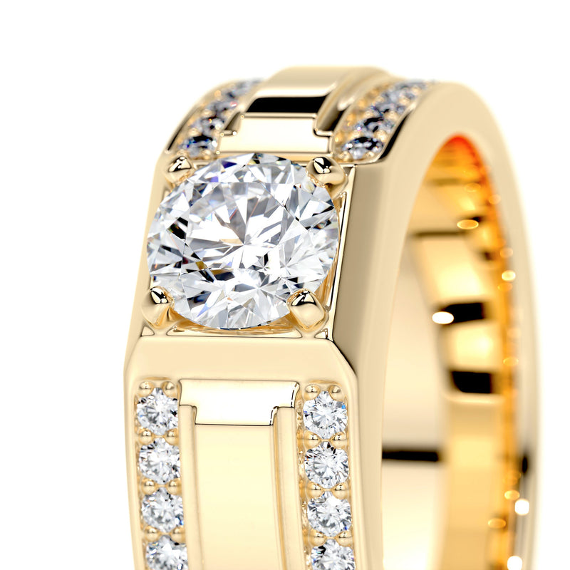 Special Thick Comfortable Moissanite Wedding Band