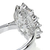 2.0 Carat Marquise Halo Flower Moissanite Engagement Ring