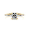 2.1 Carat Radiant Hidden Halo Moissanite Engagement Ring