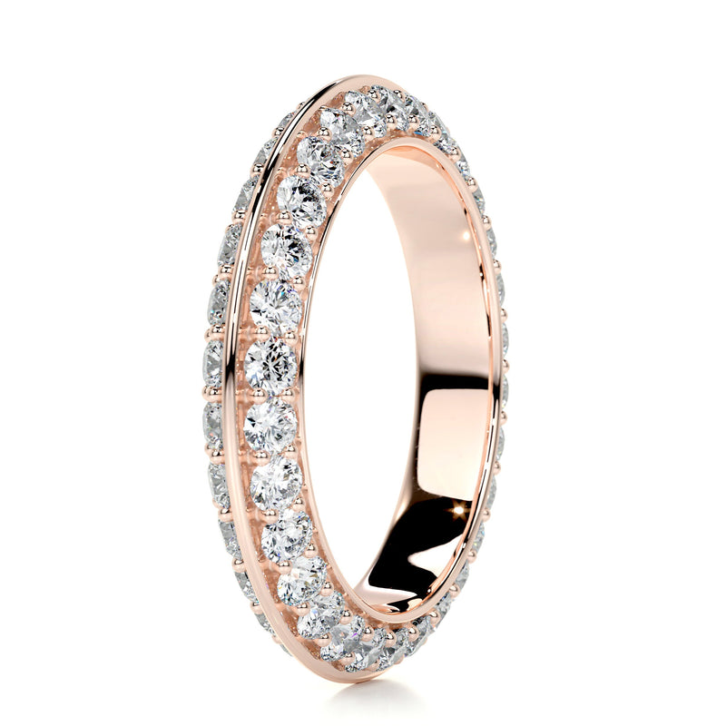 Pave Mounting Full Eternity Wedding Band