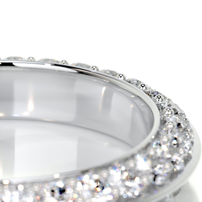 Pave Mounting Full Eternity Wedding Band