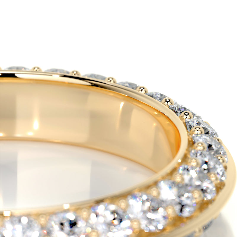 Pave Mounting Full Eternity Wedding Band