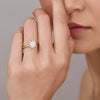 1.5 -3.5 CT Round CVD Diamond Solitaire Engagement Ring