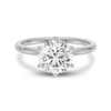 1.5 -3.5 CT Round CVD Diamond Solitaire Engagement Ring