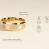 7.0mm Milgrain & Beveled Edge Wedding Band For Him