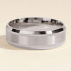 7.0mm Milgrain & Beveled Edge Wedding Band For Him
