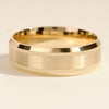 7.0mm Milgrain & Beveled Edge Wedding Band For Him