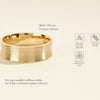 7.0mm Matte Brushed Concave Wedding Band Anniversary Gift For Him