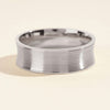 7.0mm Matte Brushed Concave Wedding Band Anniversary Gift For Him