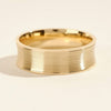 7.0mm Matte Brushed Concave Wedding Band Anniversary Gift For Him
