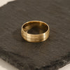 7.0mm Double-Grooved Men's Gold Wedding Band