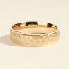 6.0mm Drop Beveled Hammered Men's Wedding Band