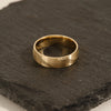 6.0mm Diagonal Lined Men's Gold Wedding Band