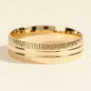 6.0mm Grooved Fancy Accents Men's Wedding Band
