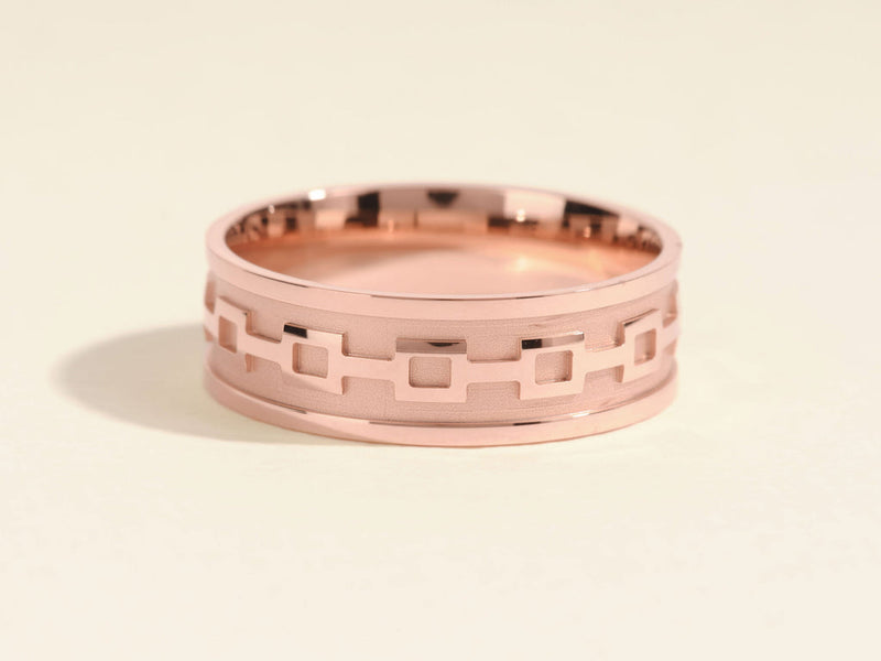 7.0mm Men's Wedding Band Celtic Pattern