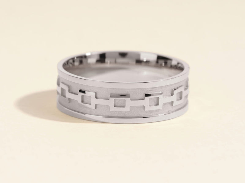 7.0mm Men's Wedding Band Celtic Pattern