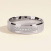 0.14CT Round Cut Nine-Stone Lab Grown Diamond Men's Wedding Band
