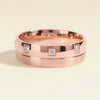 0.24CT Eight Stone Men's Diamond Wedding Band