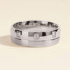 0.24CT Eight Stone Men's Diamond Wedding Band