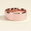 8mm Polished Beveled Edge Men's Wedding Band